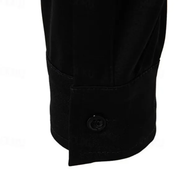 Men's Shirt Casual Shirt Tuxedo Shirts Bronzing Date Casual Daily Black White Blue Long Sleeve Lapel Spring & Fall Clothing Apparel