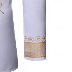 Men's Shirt Casual Shirt Tuxedo Shirts Bronzing Stage Party / Cocktail Black White Red Navy Blue Long Sleeve Stand Collar Spring & Fall Clothing Apparel