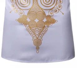 Men's Shirt Casual Shirt Tuxedo Shirts Bronzing Stage Party / Cocktail Black White Red Navy Blue Long Sleeve Stand Collar Spring & Fall Clothing Apparel