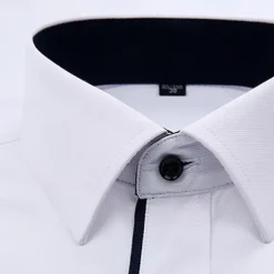 Men's Shirt Dress Shirt Button Up Shirt Plain Wedding Party White Light Green Pink Blue Long Sleeve Lapel Spring Fall Clothing Apparel Pocket