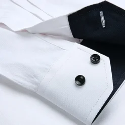 Men's Shirt Dress Shirt Button Up Shirt Plain Wedding Party White Light Green Pink Blue Long Sleeve Lapel Spring Fall Clothing Apparel Pocket