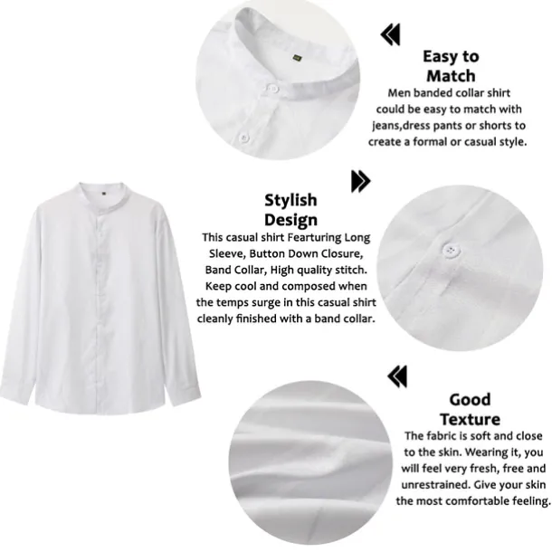 Men's Shirt Dress Shirt Geometric Pattern Outdoor Casual Black White Dark Green Brown Long Sleeve Stand Collar Summer Spring Clothing Apparel Print