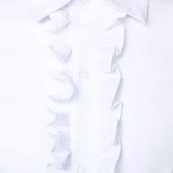 Men's Shirt Dress Shirt Plain Wedding Street Black White Pink Long Sleeve Turndown Summer Spring Clothing Apparel Lettuce Trim