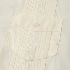 Men's Shirt Guayabera Shirt Light Yellow Black White Light Green Pink Short Sleeve Turndown School Performance Embroidered Clothing Apparel Elegant Vacation Vintage Neutral