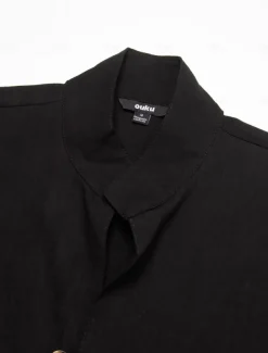 Men's Shirt Linen Shirt Beach Shirt Button Up Shirt Plain Casual Daily Black White Pink Orange Long Sleeve Band Collar Spring & Summer Clothing Apparel