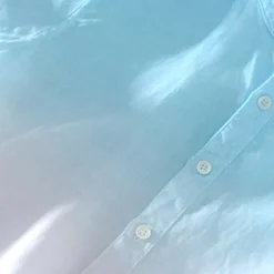 Men's Shirt Linen Shirt Cotton Linen Shirt Chinese Collar Shirt Mandarin Collar Shirt Summer Shirt Gradient Vacation Street Yellow Orange Green Light Blue Short Sleeve Grandad Collar Summer Clothing