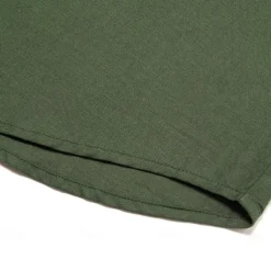 Men's Shirt Linen Shirt Cuban Collar Shirt Black Blue Brown Green Short Sleeve Solid Color Spring & Summer Street Daily Clothing Apparel