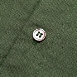 Men's Shirt Linen Shirt Cuban Collar Shirt Black Blue Brown Green Short Sleeve Solid Color Spring & Summer Street Daily Clothing Apparel