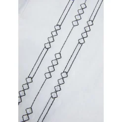 Men's Shirt Linen Shirt Embroidered Button Up Shirt Casual Shirt Summer Shirt Beach Shirt Black White Pink Long Sleeve Standing Collar Spring & Summer Casual Daily Clothing Apparel Embroidered