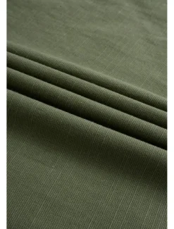 Men's Shirt Linen Shirt Summer Shirt Beach Wear Solid Color Street Hawaiian ArmyGreen Black White Orange Long Sleeve Collar Clothing Apparel