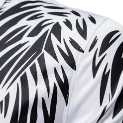 Men's Shirt Prom Shirt Graphic Daily Black White All Seasons Clothing Apparel Print