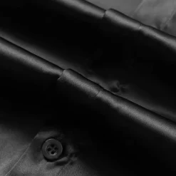 Men's Shirt Satin Shirt Casual Shirt Button Up Shirt Plain Wedding Vacation Black White Wine Blue Long Sleeve Lapel Spring & Fall Clothing Apparel Buttons