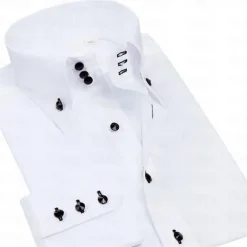 Men's Shirt Spearpoint Collar Shirt Dress Shirt Button Down Shirt Plain Wedding Party Black White Red Navy Blue Long Sleeve Lapel Spring & Fall Clothing Apparel Button-Down