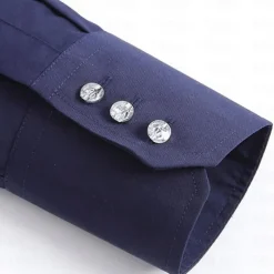 Men's Shirt Spearpoint Collar Shirt Dress Shirt Button Down Shirt Plain Wedding Party Black White Red Navy Blue Long Sleeve Lapel Spring & Fall Clothing Apparel Button-Down