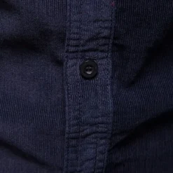 Men's Shirt Summer Shirt Corduroy Shirt Button Up Shirt Yellow Red Dark Navy Green Long Sleeve Plain Turndown Casual Daily Button-Down Clothing Apparel Cotton Fashion Streetwear Classic