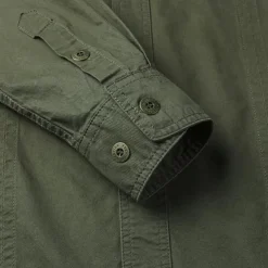 Men's Shirt Summer Shirt Casual Shirt Button Up Shirt Cargo Shirt Black White Red khaki Dark Blue Long Sleeve Plain Shirt Collar Vacation Hawaiian Pocket Clothing Apparel 100% Cotton Fashion Casual