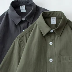 Men's Shirt White Blue Army Green Dark Gray Apricot Long Sleeve Solid Color Rolled collar Causal Casual Buttons Clothing Apparel Neutral Daily