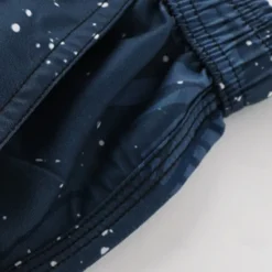 Men's Shorts Beach Shorts Drawstring Graphic Leaf Tree Breathable Quick Dry Knee Length Outdoor Vacation Home Vacation Ethnic Style Navy Blue Stretchy