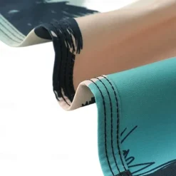 Men's Shorts Beach Shorts Pocket Drawstring Print Graphic Leaf Tree Breathable Quick Dry Knee Length Outdoor Vacation Home Vacation Ethnic Style Lake blue Dark Blue / Red Micro-elastic