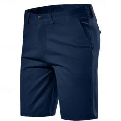 Men's Shorts Chino Shorts Bermuda shorts Pocket Plain Comfort Breathable Outdoor Daily Going out Fashion Casual Yellow Red