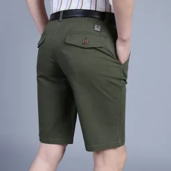 Men's Shorts Chino Shorts Bermuda shorts Pocket Plain Comfort Breathable Outdoor Daily Going out Cotton Blend Fashion Streetwear Army Green Orange