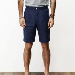 Men's Shorts Linen Shorts Summer Shorts Pocket Plain Comfort Breathable Outdoor Daily Going out Fashion Streetwear Black White