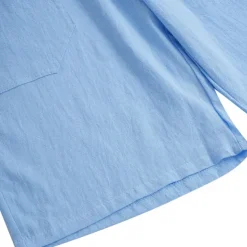 Men's Shorts Linen Shorts Summer Shorts Pocket Drawstring Elastic Waist Plain Comfort Breathable Short Casual Daily Holiday Fashion Classic Style Black White