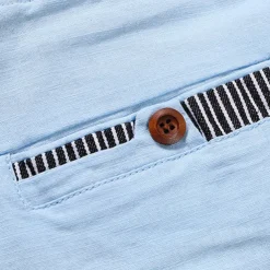 Men's Shorts Linen Shorts Summer Shorts Beach Shorts Pocket Drawstring Elastic Waist Color Block Comfort Breathable Full Length Casual Daily Holiday Vacation Fashion Dark Khaki Light Khaki