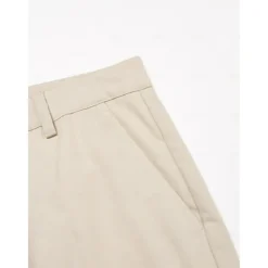 Men's Shorts Linen Shorts Summer Shorts Front Pocket Straight Leg Plain Comfort Breathable Knee Length Party Outdoor Casual Fashion Basic Khaki