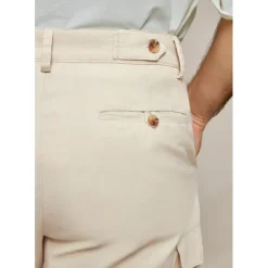 Men's Shorts Linen Shorts Summer Shorts Front Pocket Straight Leg Plain Comfort Breathable Knee Length Party Outdoor Casual Fashion Basic Khaki