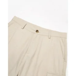 Men's Shorts Linen Shorts Summer Shorts Front Pocket Straight Leg Plain Comfort Breathable Knee Length Party Outdoor Casual Fashion Basic Khaki