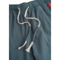 Men's Shorts Linen Shorts Summer Shorts Capri Pants Drawstring Plain Sports Short Work Daily Linen / Cotton Blend Classic Casual / Sporty Black Green Black