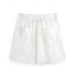 Men's Shorts Linen Shorts Summer Shorts Beach Shorts Pocket Drawstring Elastic Waist Plain Comfort Breathable Short Casual Daily Holiday Fashion Classic Style White Army Green