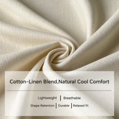 Men's Shorts Linen Shorts Summer Shorts Beach Shorts Capri Pants Drawstring Elastic Waist Front Pocket Plain Comfort Breathable Calf-Length Sports Outdoor Daily Stylish Casual / Sporty Blue Khaki