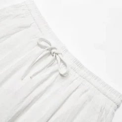 Men's Shorts Linen Shorts Summer Shorts Button Split Front Pocket Plain Comfort Breathable Knee Length Party Outdoor Casual Fashion Basic White Navy Blue