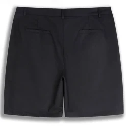 Men's Shorts Linen Shorts Dress Shorts Summer Shorts Zipper Buttons Pocket Plain Comfort Breathable Outdoor Daily Going out Fashion Casual Black White