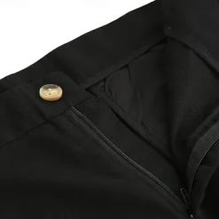 Men's Shorts Linen Shorts Dress Shorts Summer Shorts Zipper Buttons Pocket Plain Comfort Breathable Outdoor Daily Going out Fashion Casual Black White