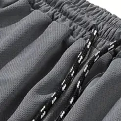 Men's Shorts Sports Going out Weekend Running Casual Drawstring Elastic Waist Plain Knee Length Gymnatics Activewear Wine Red Black Micro-elastic