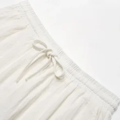 Men's Shorts Summer Shorts Beach Shorts Drawstring Elastic Waist Plain Breathable Knee Length Yoga Beach Hawaiian Casual White Green