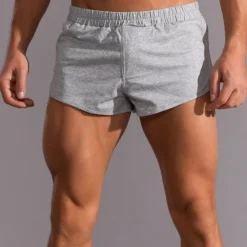 Men's Shorts Summer Shorts Casual Shorts Pocket Elastic Waist Plain Comfort Breathable Short Casual Daily Classic Casual Black Light Grey