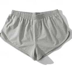 Men's Shorts Summer Shorts Casual Shorts Pocket Elastic Waist Plain Comfort Breathable Short Casual Daily Classic Casual Black Light Grey