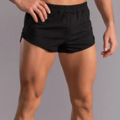 Men's Shorts Summer Shorts Casual Shorts Pocket Elastic Waist Plain Comfort Breathable Short Casual Daily Classic Casual Black Light Grey