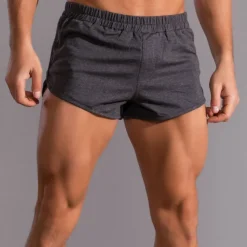 Men's Shorts Summer Shorts Casual Shorts Pocket Elastic Waist Plain Comfort Breathable Short Casual Daily Classic Casual Black Light Grey