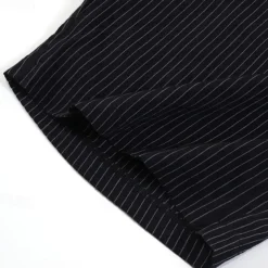 Men's Shorts Work Shorts Casual Shorts Golf Shorts Buttons Pocket Stripe Comfort Knee Length Sports Outdoor Daily Going out Fashion Casual Black White Micro-elastic