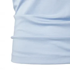 Men's Silk Cotton Blend Antibacterial UV Protection T Shirt Crew Neck School Training Short Sleeve Crewneck Clothing Apparel Knitwear Vacation Vintage Neutral