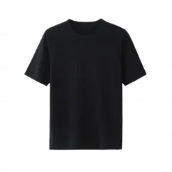 Men's Silk Linen Cotton T Shirt Line Texture Crew Neck School Short Sleeve Crewneck Clothing Apparel Knitwear Vacation Vintage Neutral