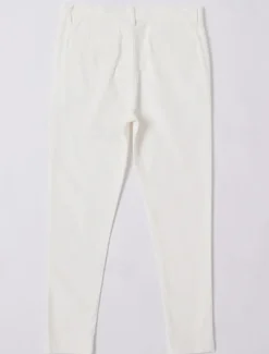 Men's Skinny Trousers Chinos Chino Pants Casual Pants Pocket Plain Comfort Soft Full Length Outdoor Daily Going out Fashion Streetwear Black White Micro-elastic