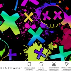 Men's Skull Geometric Pattern Neon Swim Trunks Swim Shorts Board Shorts Mid Waist Fashion Designer Surfing Holiday Beach Pocket Drawstring Elastic Waist Designer Clothing Apparel