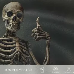 Men's Skull Halloween Costumes Swim Trunks Swim Shorts Board Shorts Mid Waist Fashion Streetwear Designer Casual Daily Holiday Pocket Elastic Waist 3D Print Designer Clothing Apparel