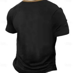 Men's Skull Motorcycle T shirt Short Sleeve T shirt 3D Print Crew Neck Shirt Retro Vintage Western Style Street Casual Bar Black Red Blue Spring & Summer Clothing Apparel S M L XL 2XL 3XL